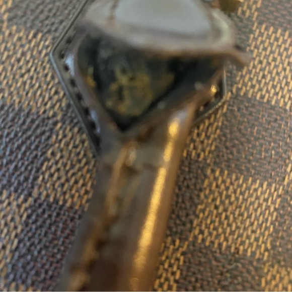 Louis Vuitton Damier Ebene Canvas Alma PM Handbag With Top Zip Metal Hardware. - Picture 9 of 16